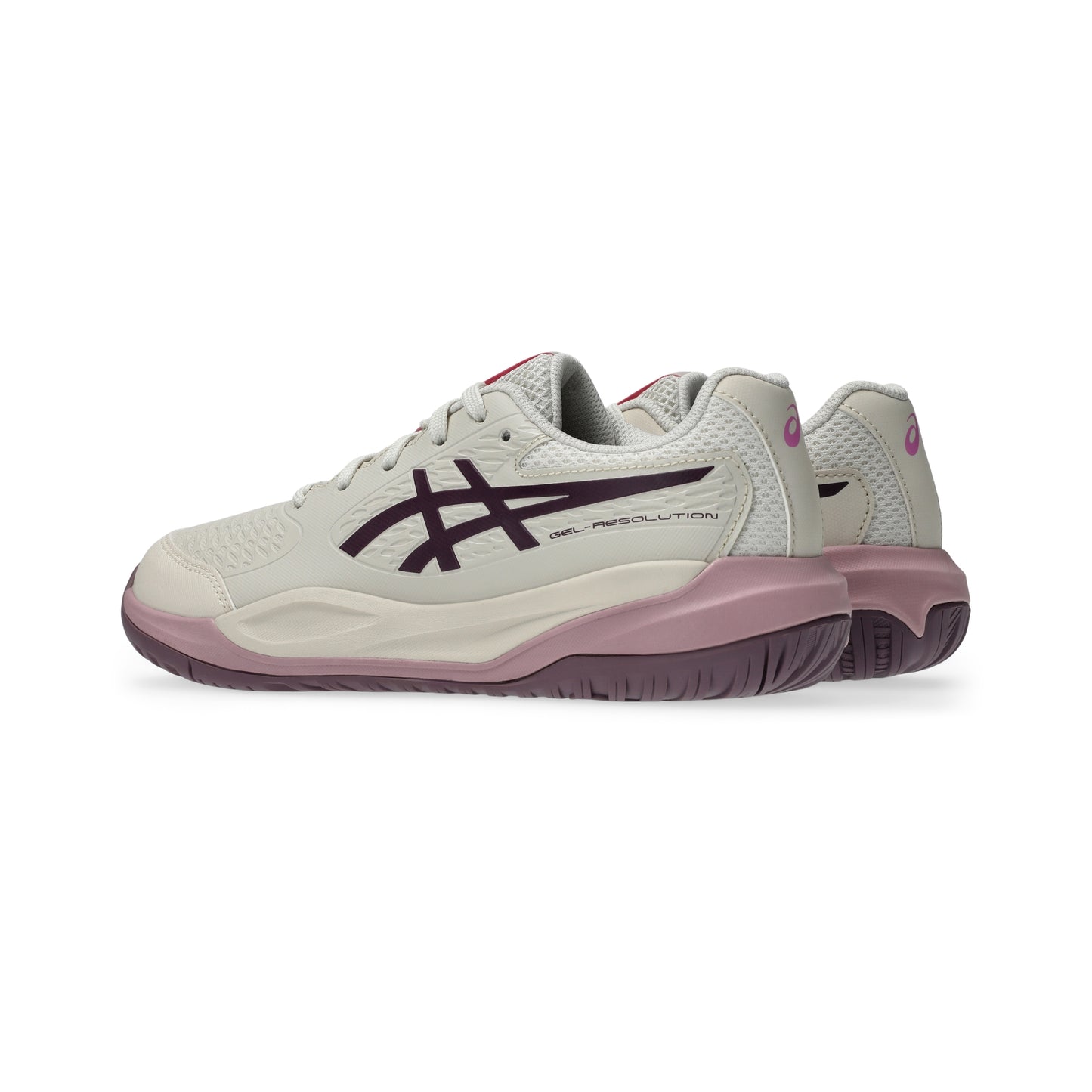 ASICS SHOE G-RESOLUTION X KID SOFT OAT/DARK AUBERGINE (AW26)