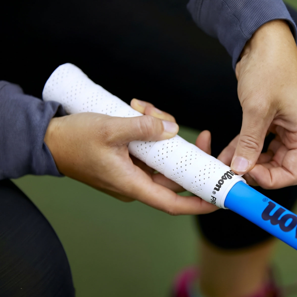 WILSON GRIP OVERGRIP PRO PERFORATED WHITE (3)