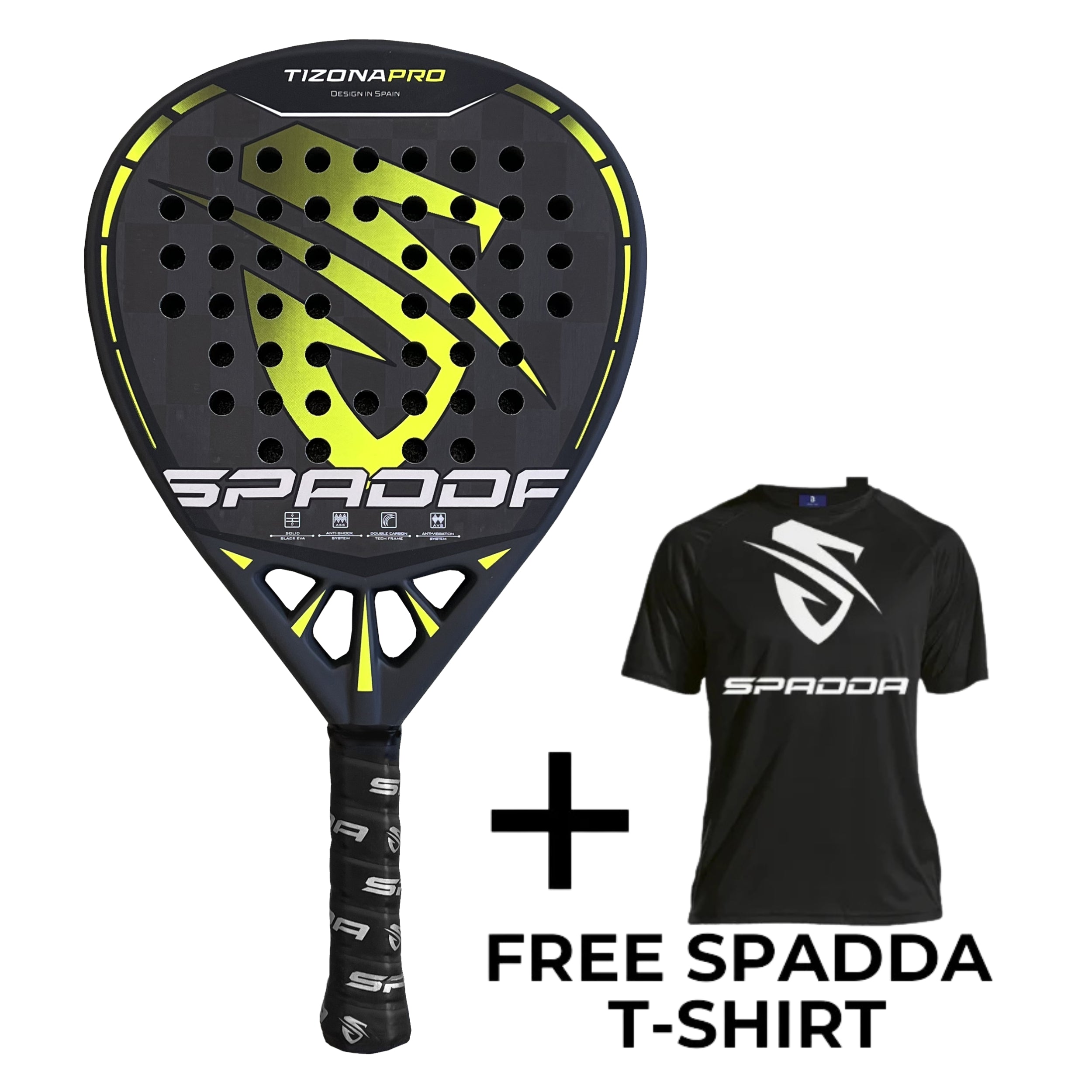 SPADDA PADEL TIZONA PRO 24K 360G – Baseline Racquets