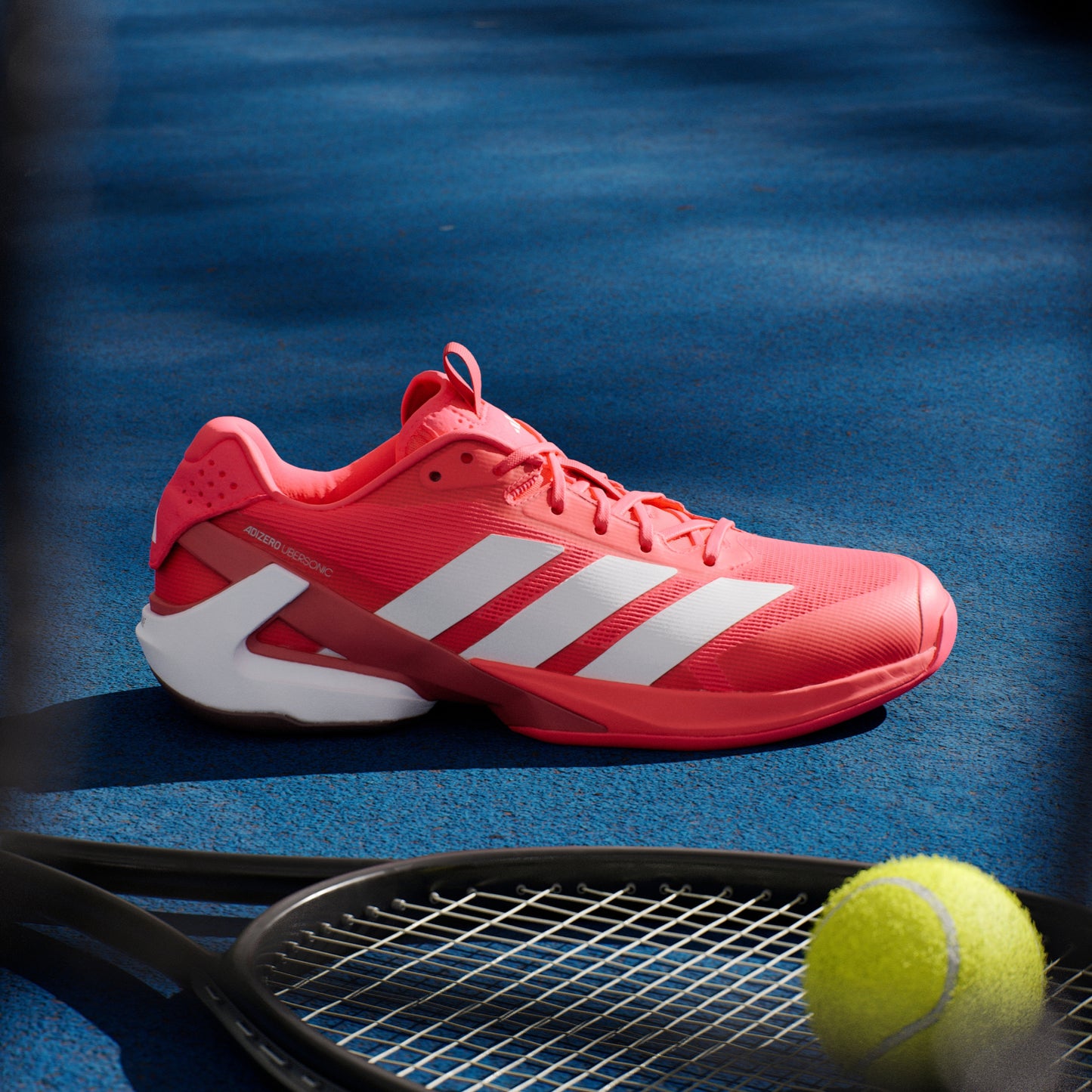 ADIDAS SHOE ADIZERO UBERSONIC 5 MN LUCID RED/ZERO METALIC/AURORA RUBY (SS25)