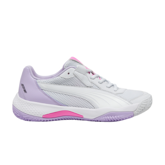 PUMA SHOE NOVA COURT WN SILVER MIST/VIVID VIOLET (SS24)