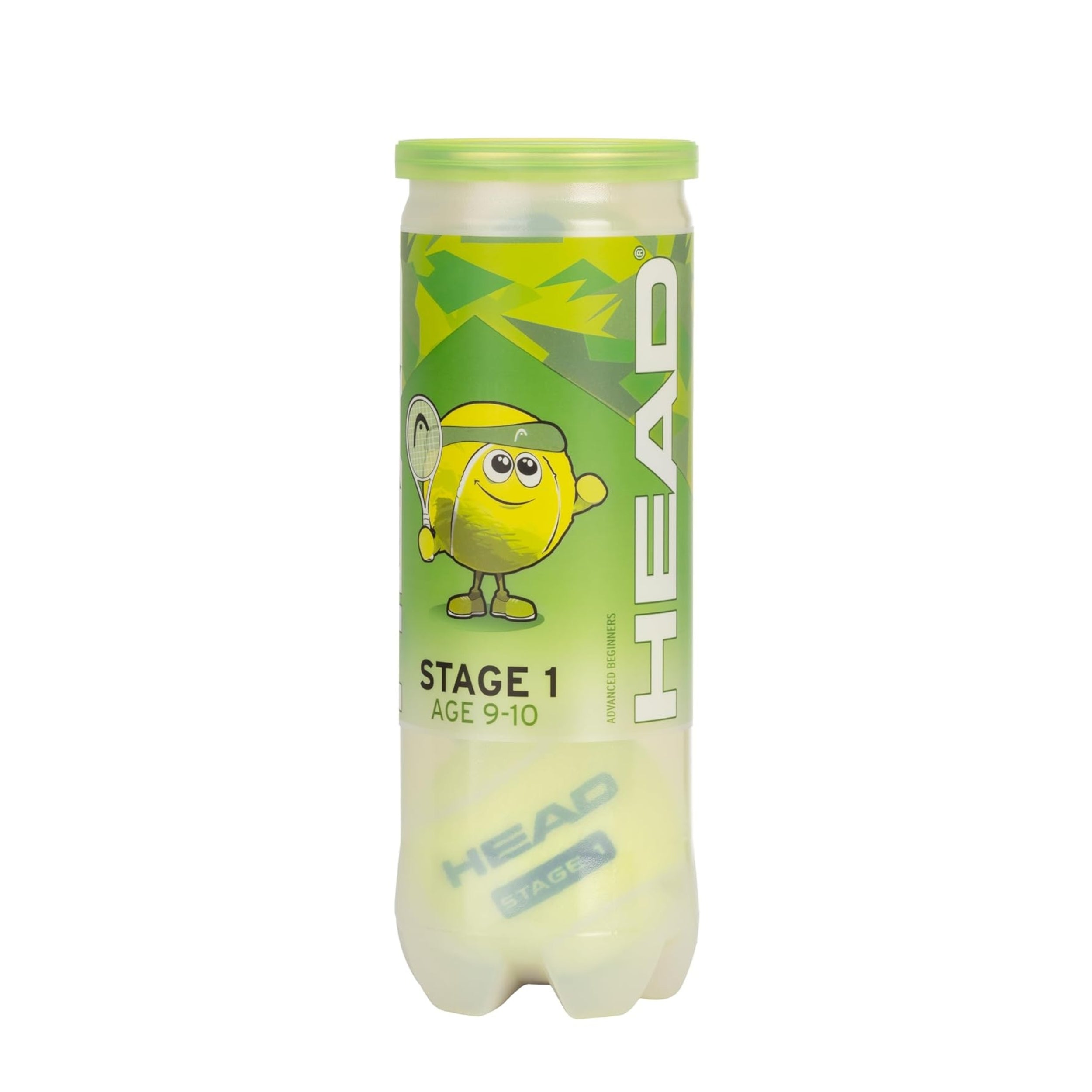 Green Head Racket HEAD BALL TENNIS STAGE 1 GREEN / CAN (3) – Baseline Racquets