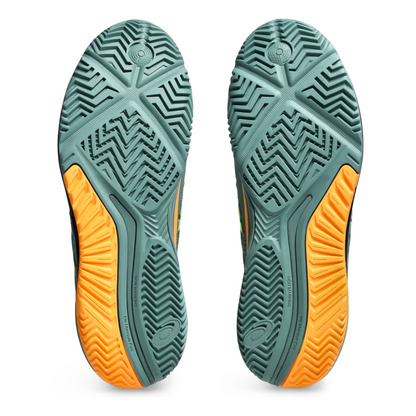 ASICS SHOE G-RESOLUTION 9 PADEL MN CELADON/SAFETY YELLOW (AW24)
