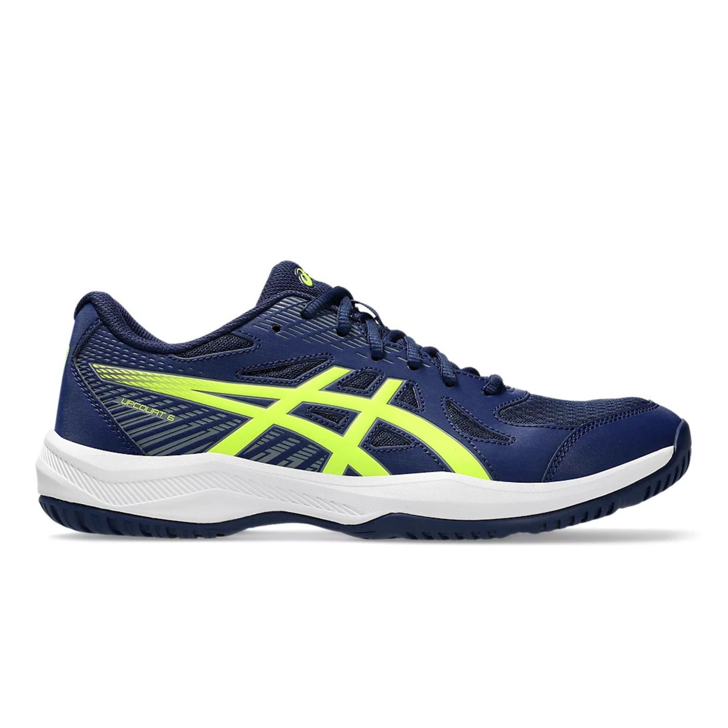 ASICS SHOE UPCOURT 6 MN BLUE/SAFETY YELLOW (AW24)