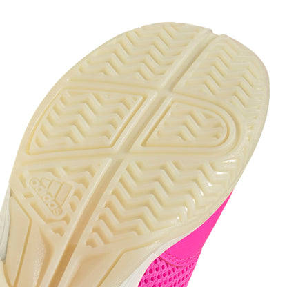ADIDAS SHOE COURTFLASH KID LUCID PINK/SILVER METALLIC (AW25)