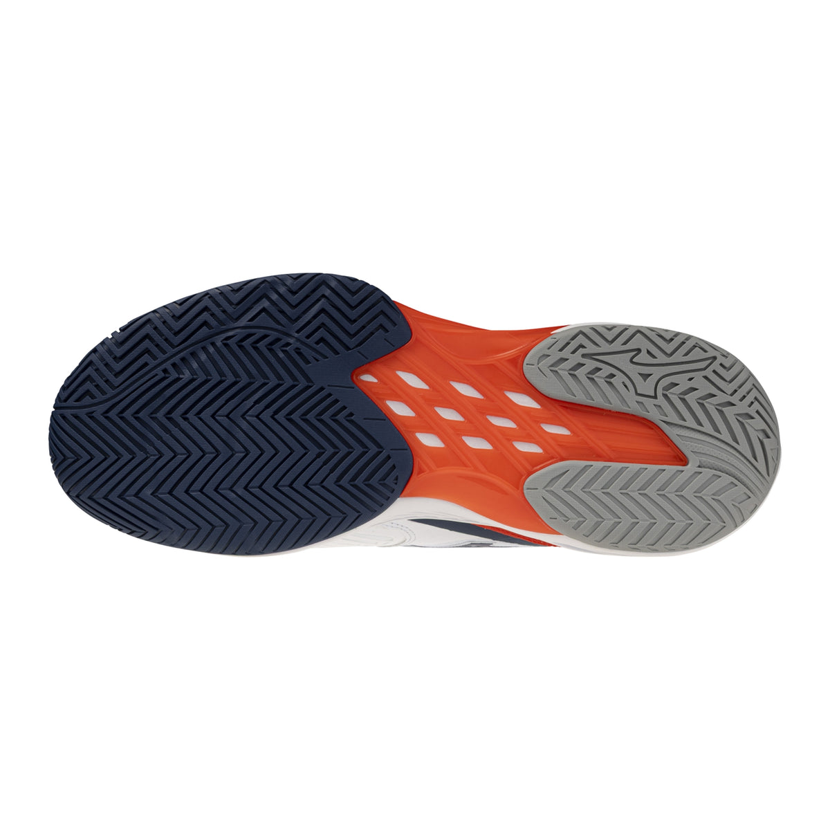 MIZUNO SHOE NEO ACE MN WHITE/BLUE INSIGNIA/ORANGE (AW26)
