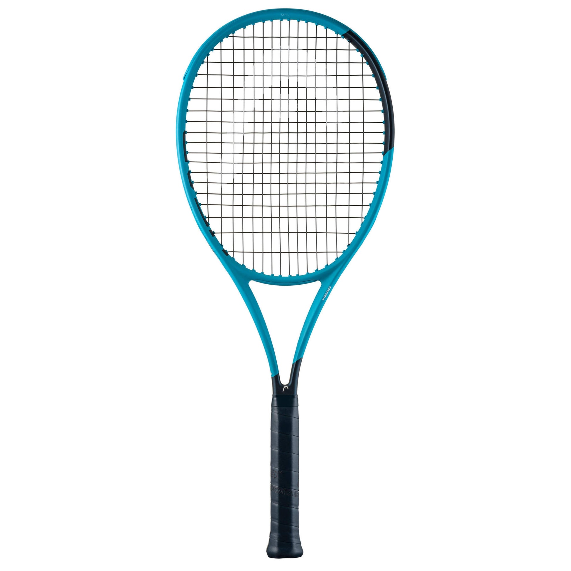 Blue Head tennis racket on a white background