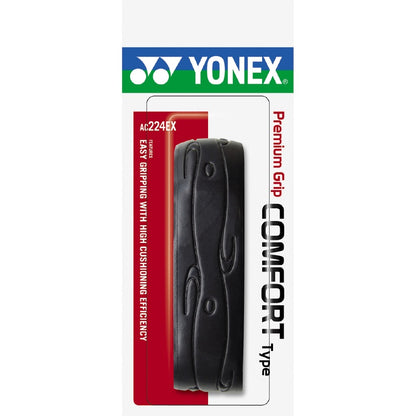 Yonex premium grip on packaging with branding and product details.
