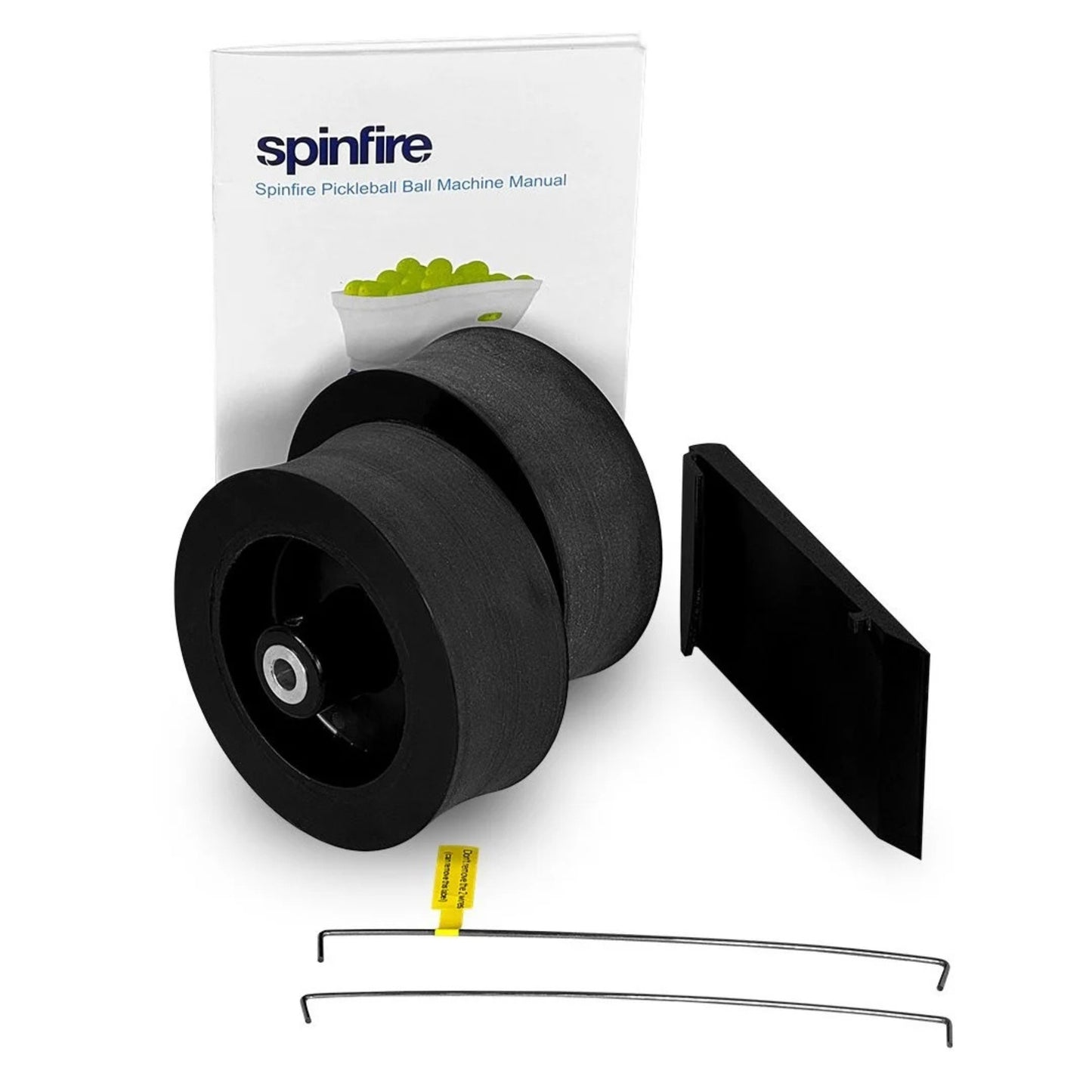 Spinfire pickleball convert kit with manual and parts on a white background