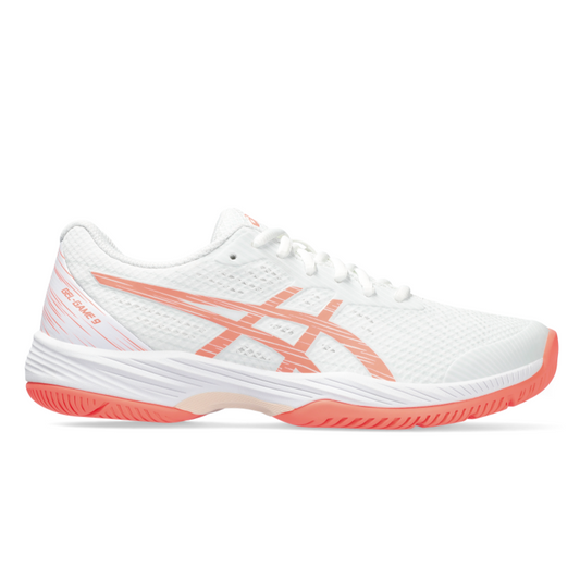 ASICS SHOE G-GAME 9 WN WHITE/SUN CORAL (SS24)