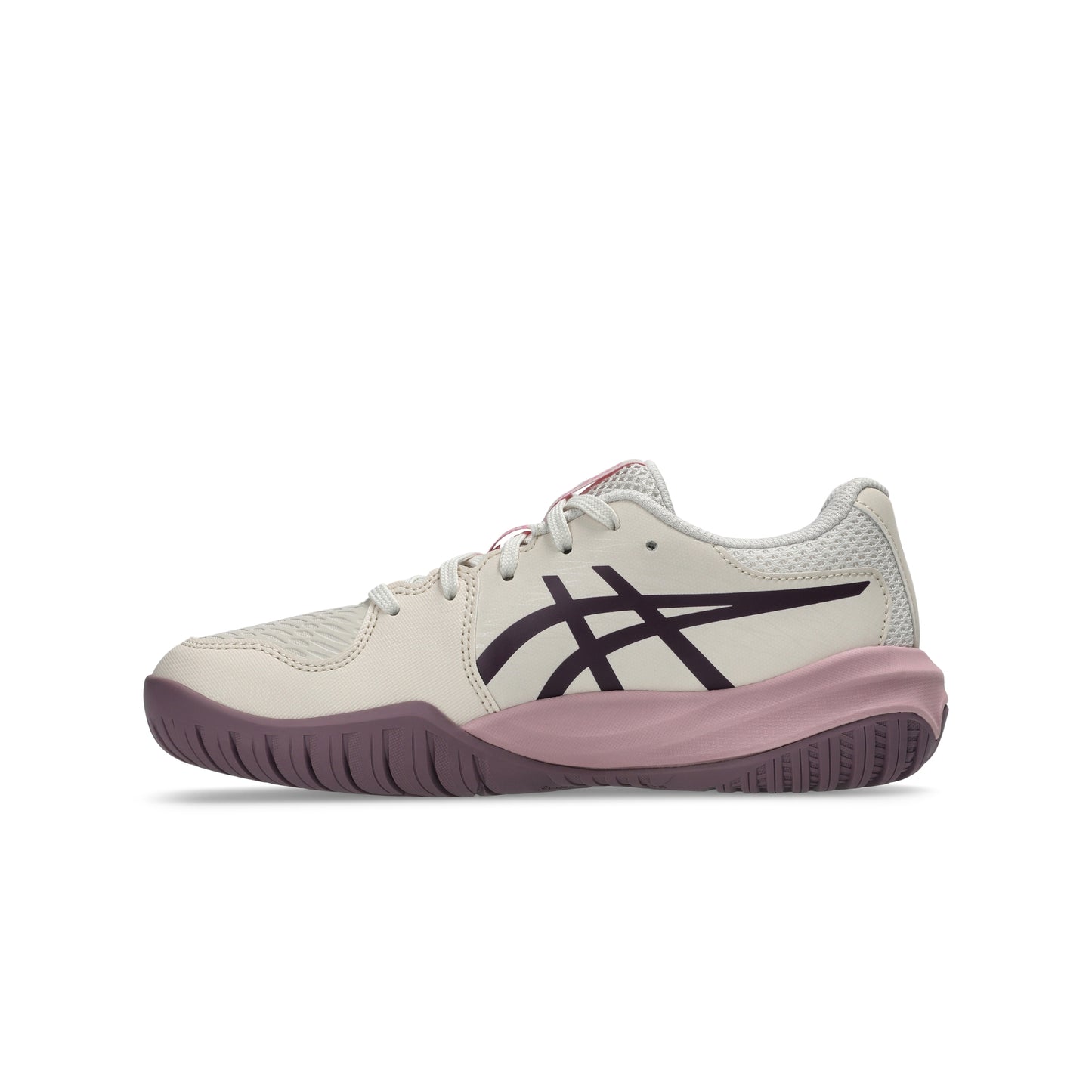 ASICS SHOE G-RESOLUTION X KID SOFT OAT/DARK AUBERGINE (AW26)