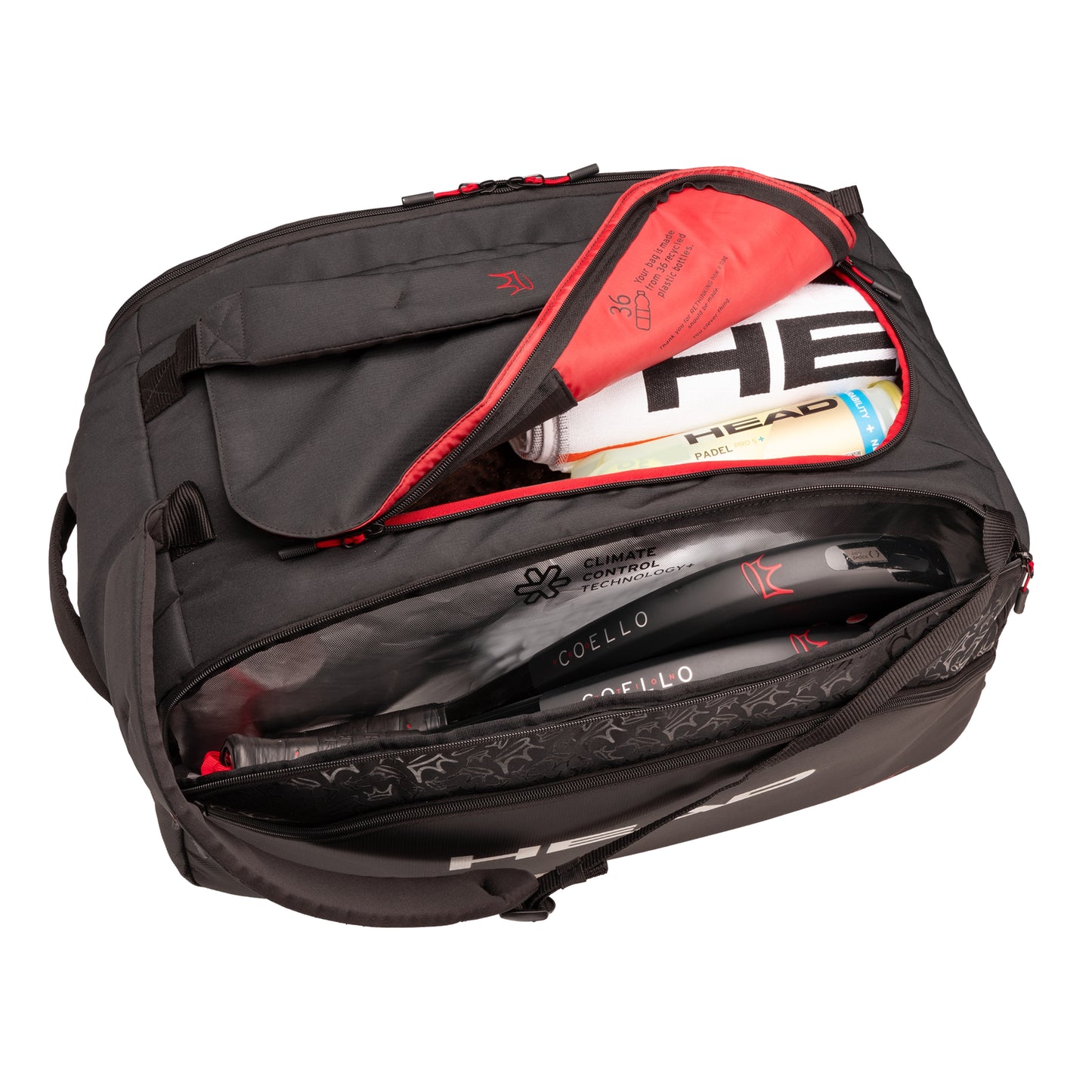 HEAD BAG PADEL DUFFLE COELLO PRO X LARGE BLACK