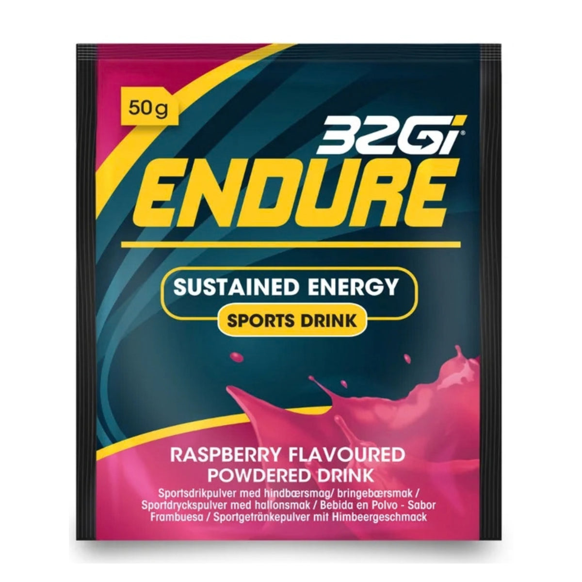 32GI ENDURE RASPBERRY SACHET 50G