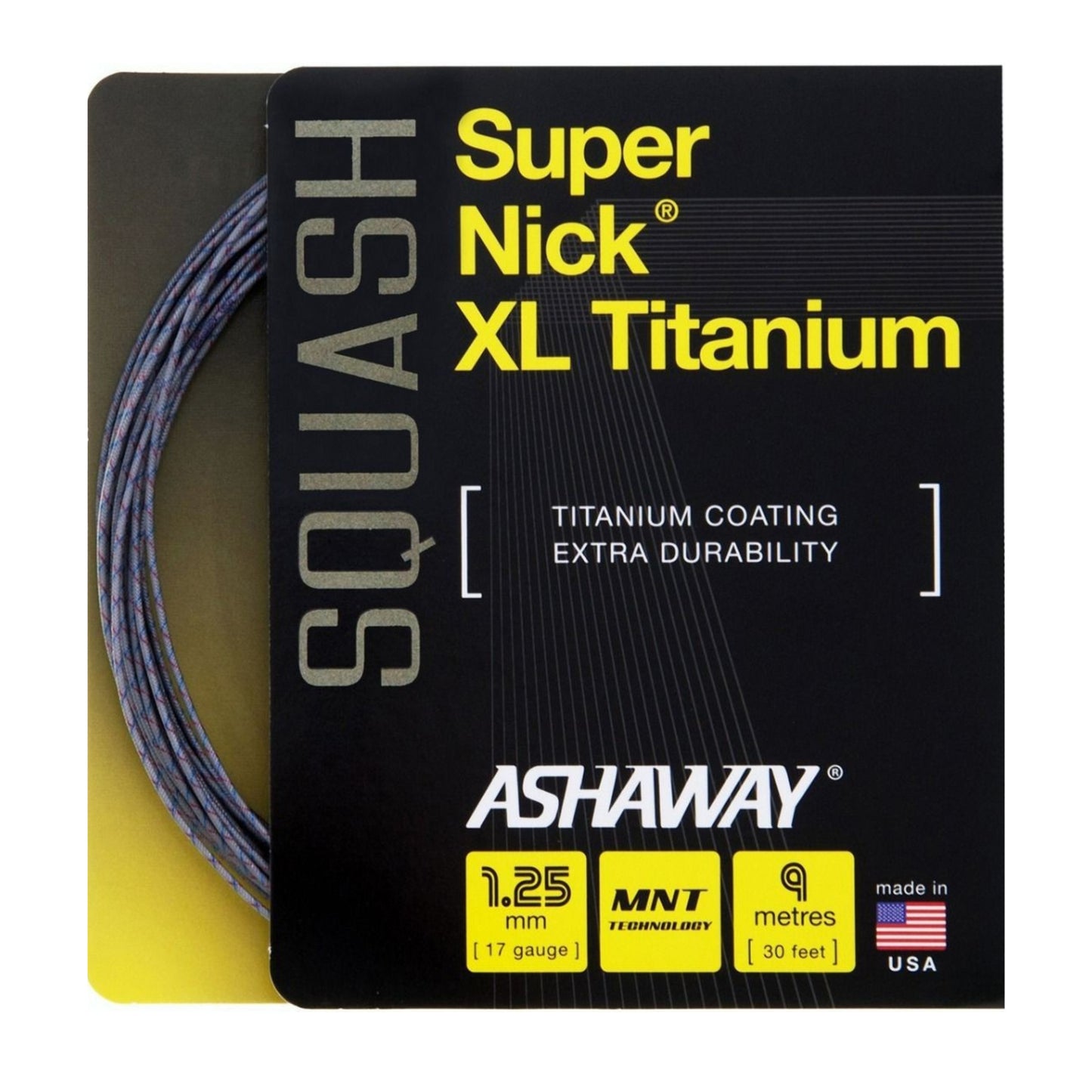 ASHAWAY STRING SQ SUPERNICK XL TIT 17G 1.25MM SET