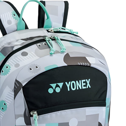 Yonex backpack with geometric design on a white background