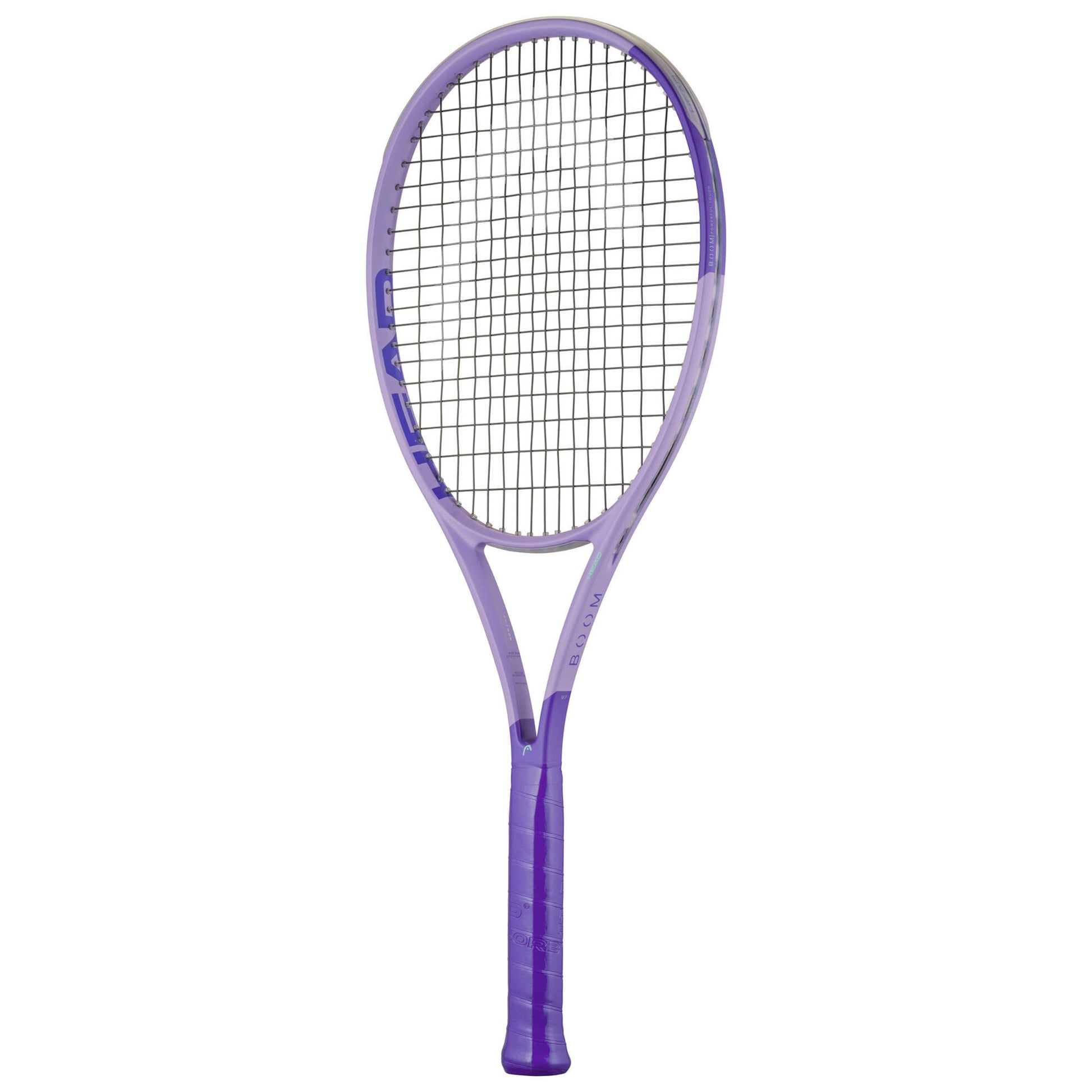 Purple Head tennis racket on a white background
