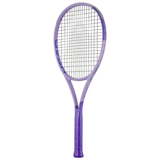 Purple Head tennis racket on a white background