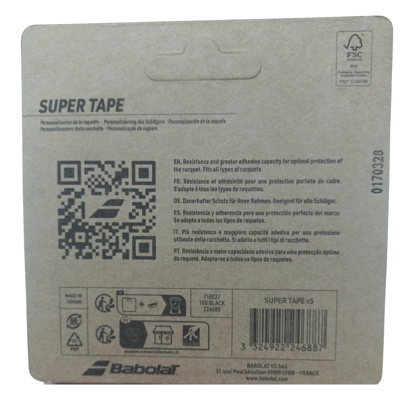 BABOLAT TAPE PROTECTIVE SUPER BLK (5)