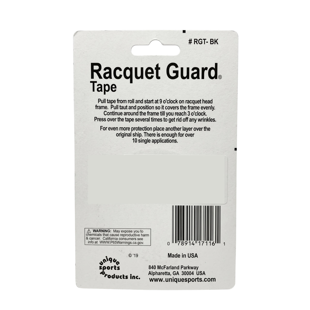 TOURNA TAPE PROTECTIVE GUARD BLK