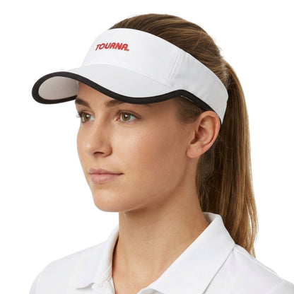 TOURNA HAT PRO VISOR WHT LOGO