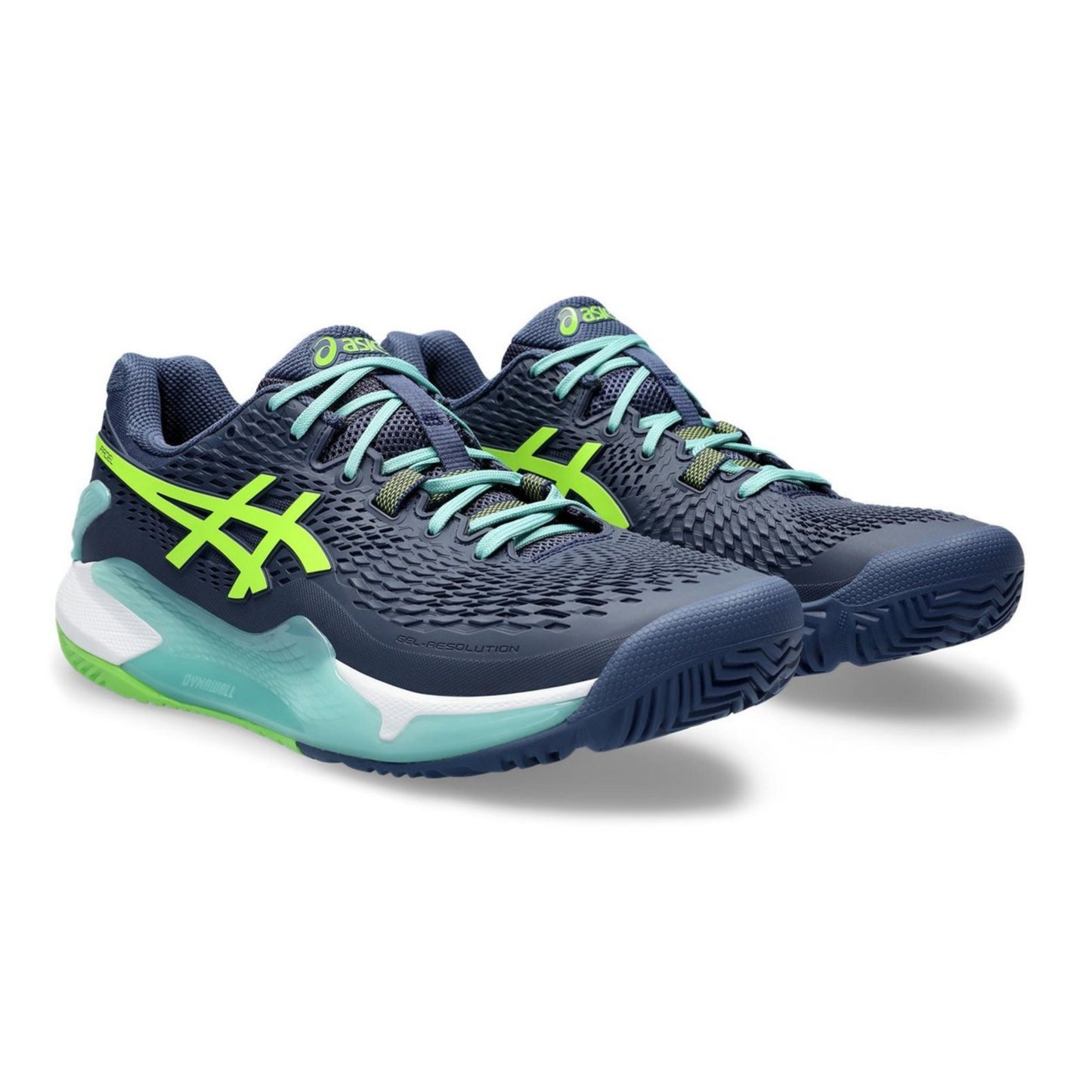 ASICS SHOE G-RESOLUTION 9 PADEL MN THUNDER BLU/ELECTRIC LIME (SS24) (TBD)