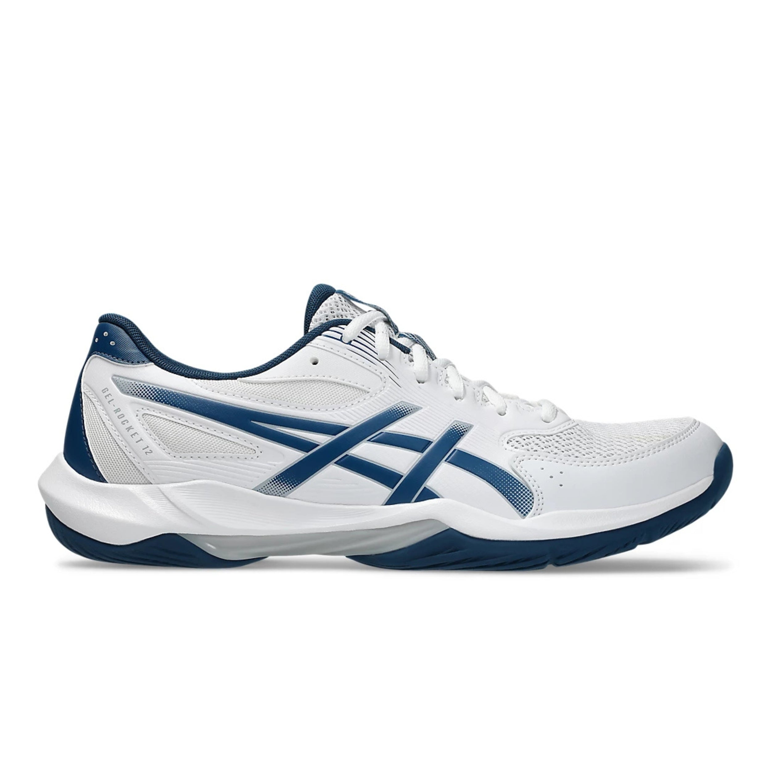 ASICS SHOE G-ROCKET 12 MN WHITE/MAKO BLUE (AW25) – Baseline Racquets