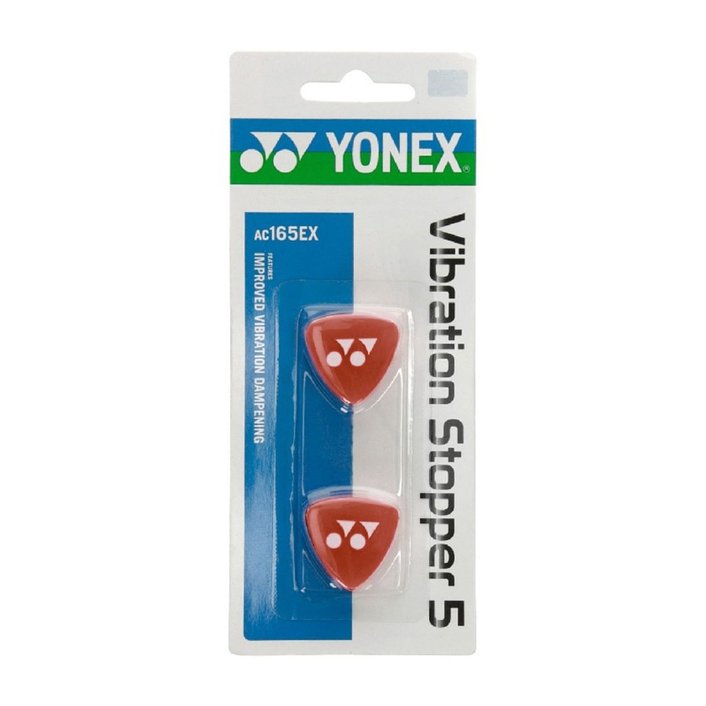 Yonex Red Vibration Stopper 5 packaging on a white background