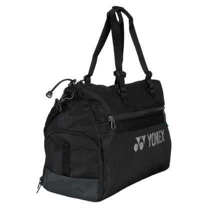 Black Yonex bag with Yonex logo on a white background