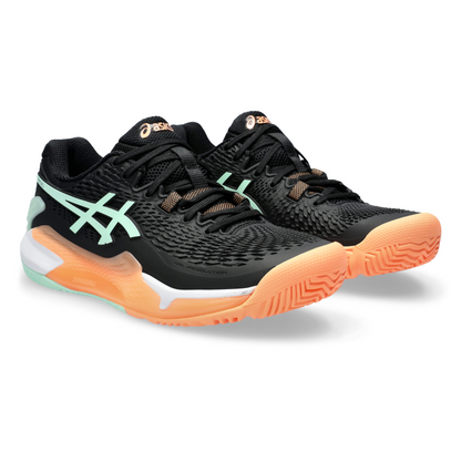 ASICS SHOE G-RESOLUTION 9 PADEL WN BLACK/MINT TINT (SS24) (TBD)