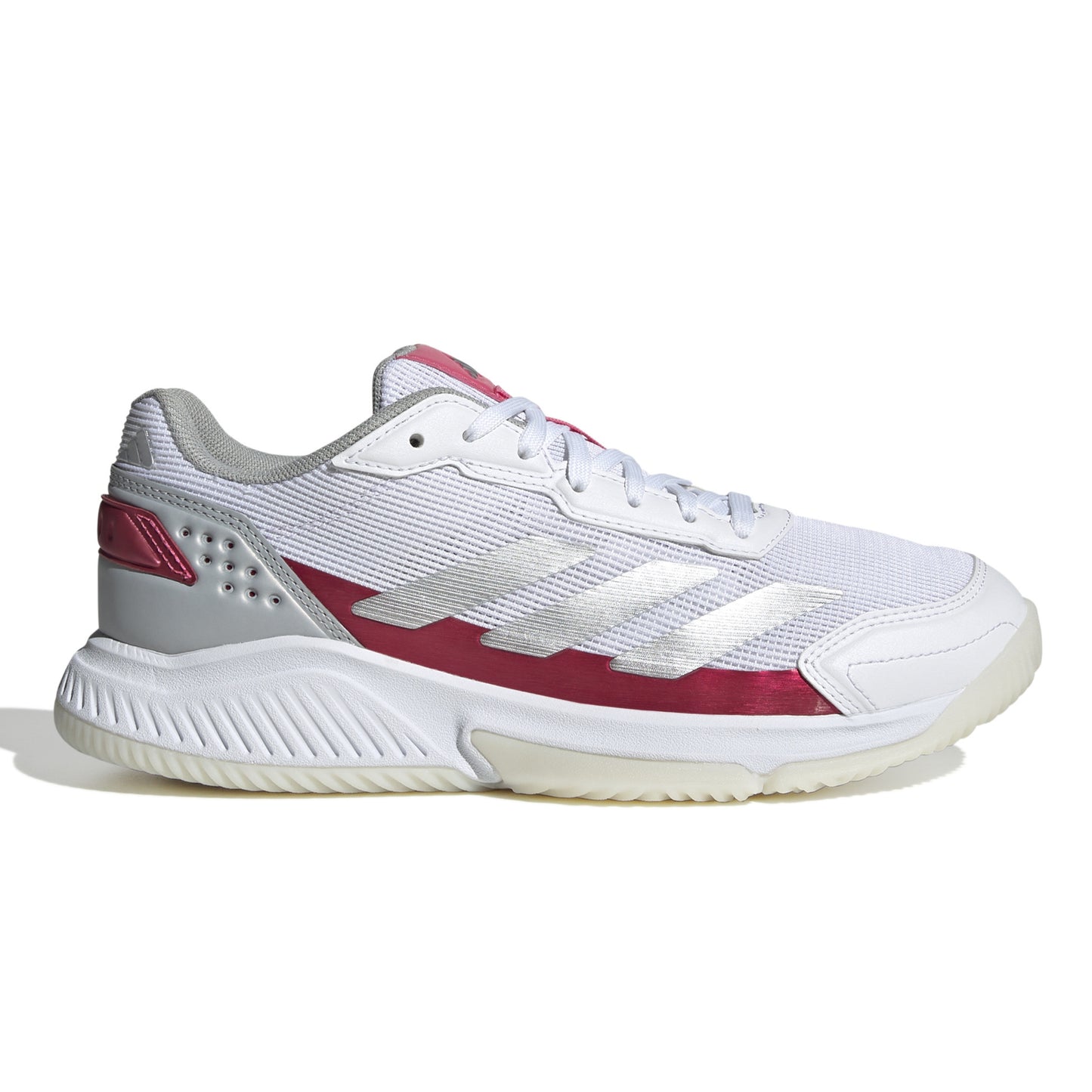 ADIDAS SHOE PADEL COURTQUICK WN CLOUD WHITE/SILVER METALLIC/LUCID PINK (SS25)