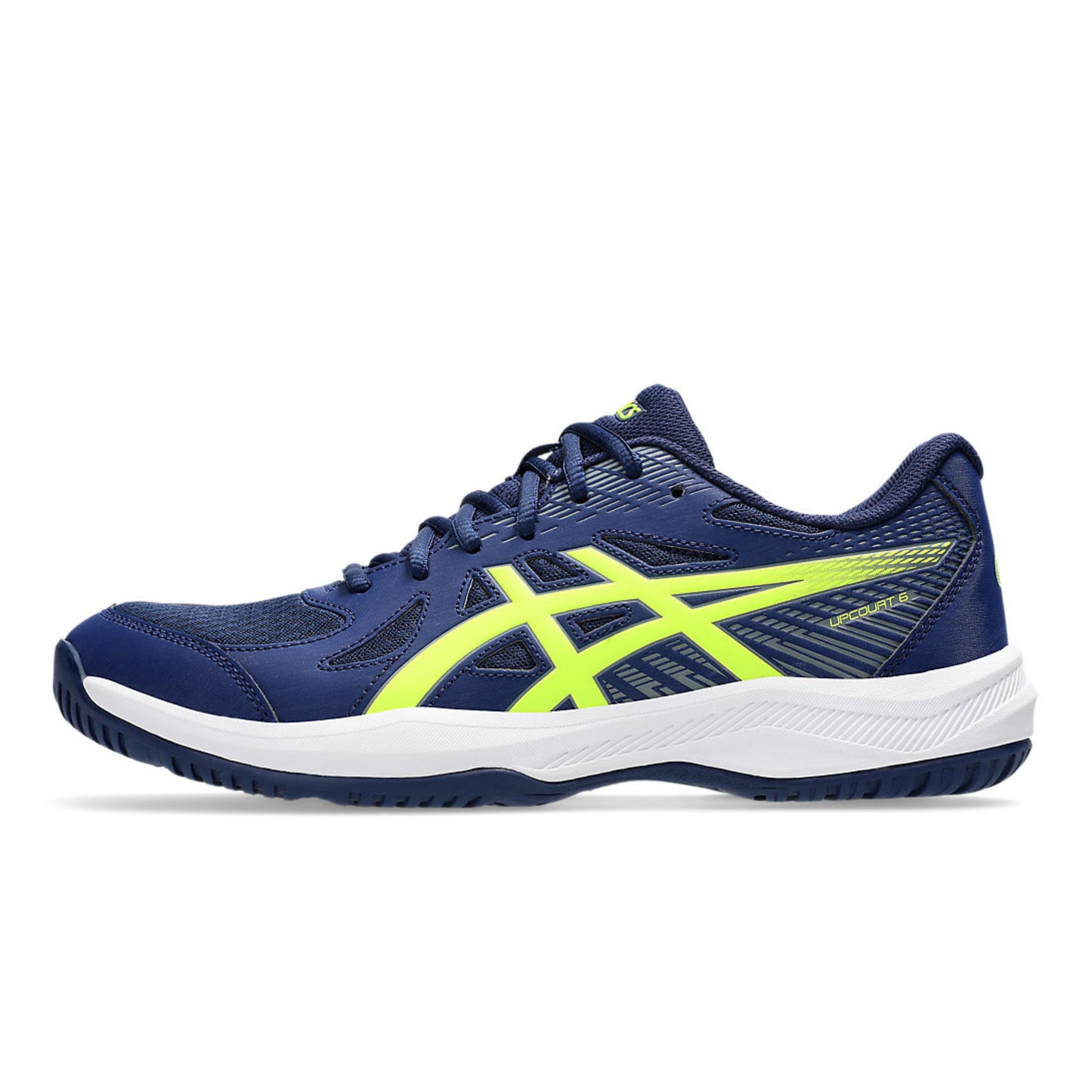 ASICS SHOE UPCOURT 6 MN BLUE/SAFETY YELLOW (AW24)