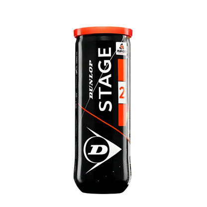 Dunlop Stage tennis ball canister on a white background