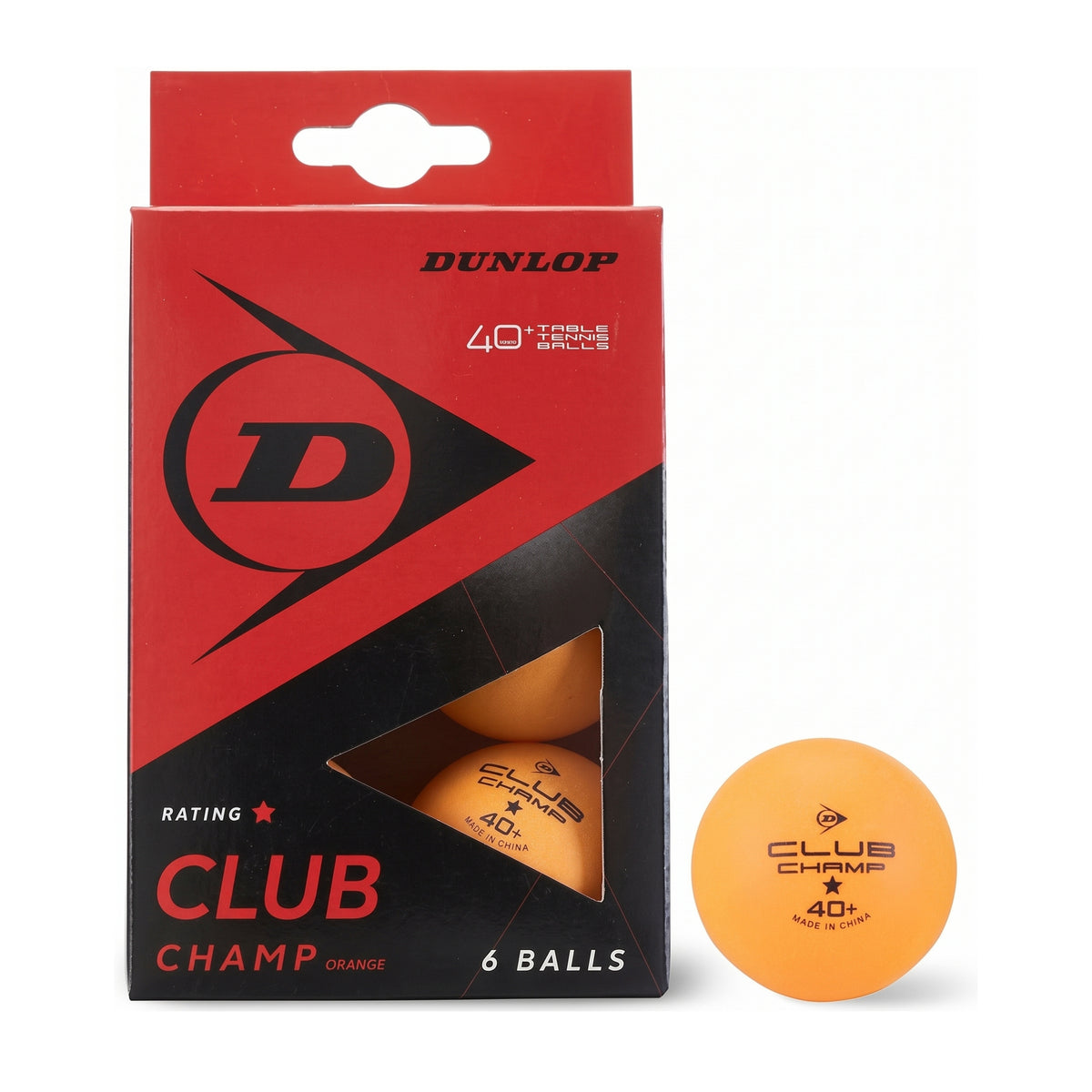 DUNLOP BALL TABLE TENNIS CLUB CHAMP 40+ ORG (6)