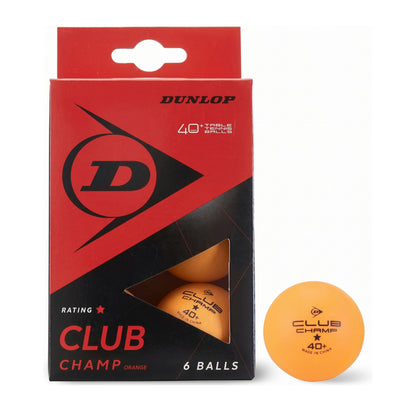 DUNLOP BALL TABLE TENNIS CLUB CHAMP 40+ ORG (6)