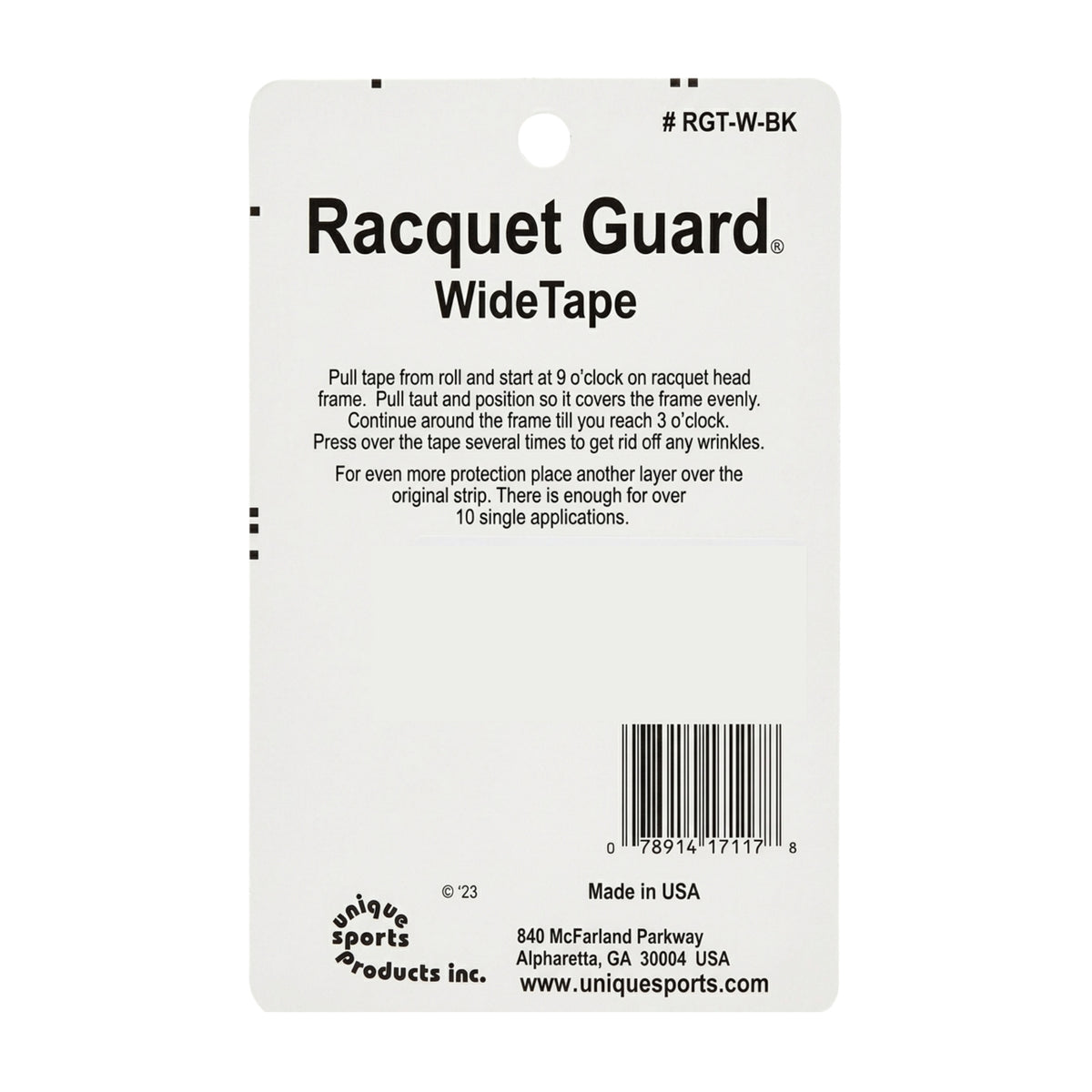 TOURNA TAPE PROTECTIVE GUARD WIDE BLK