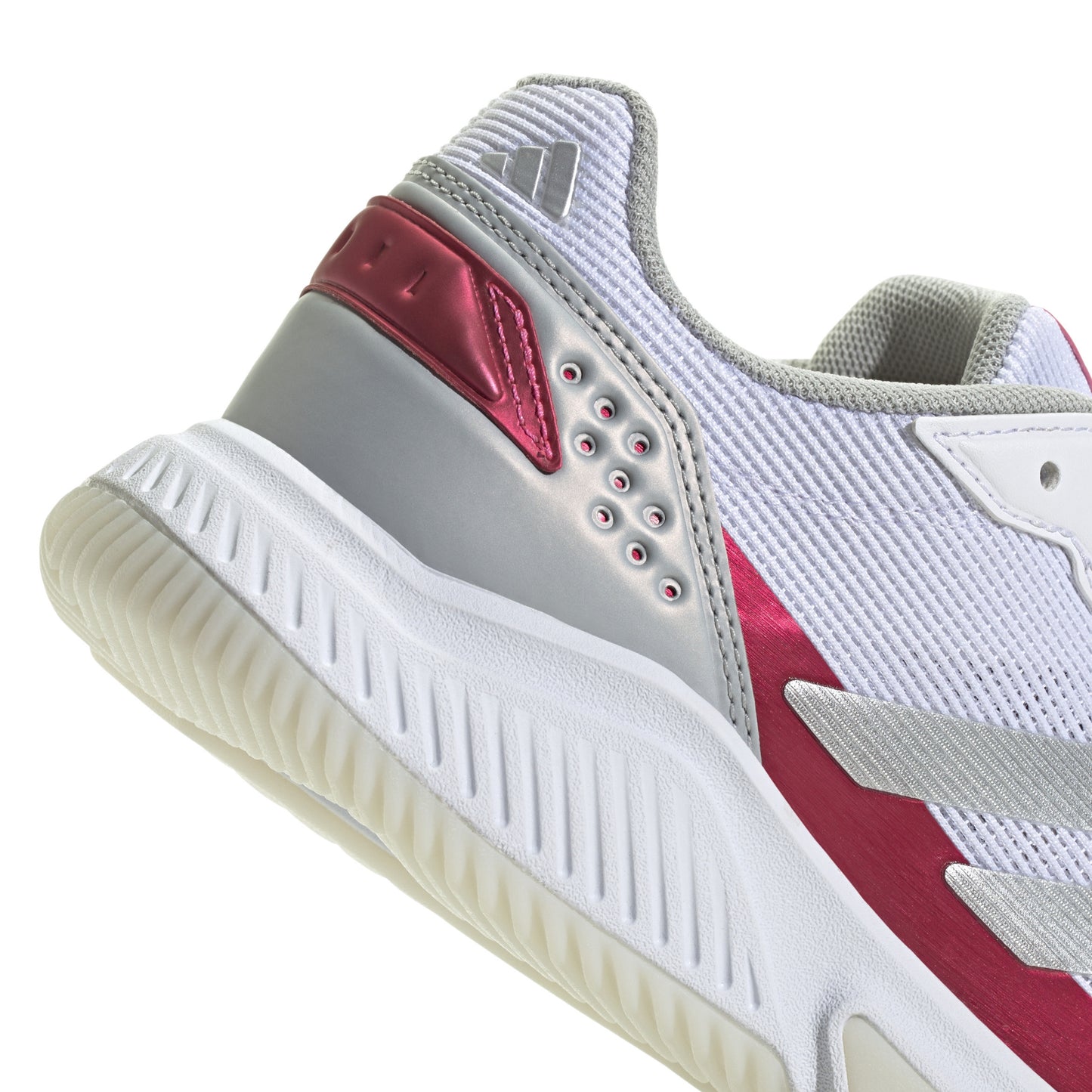 ADIDAS SHOE PADEL COURTQUICK WN CLOUD WHITE/SILVER METALLIC/LUCID PINK (SS25)