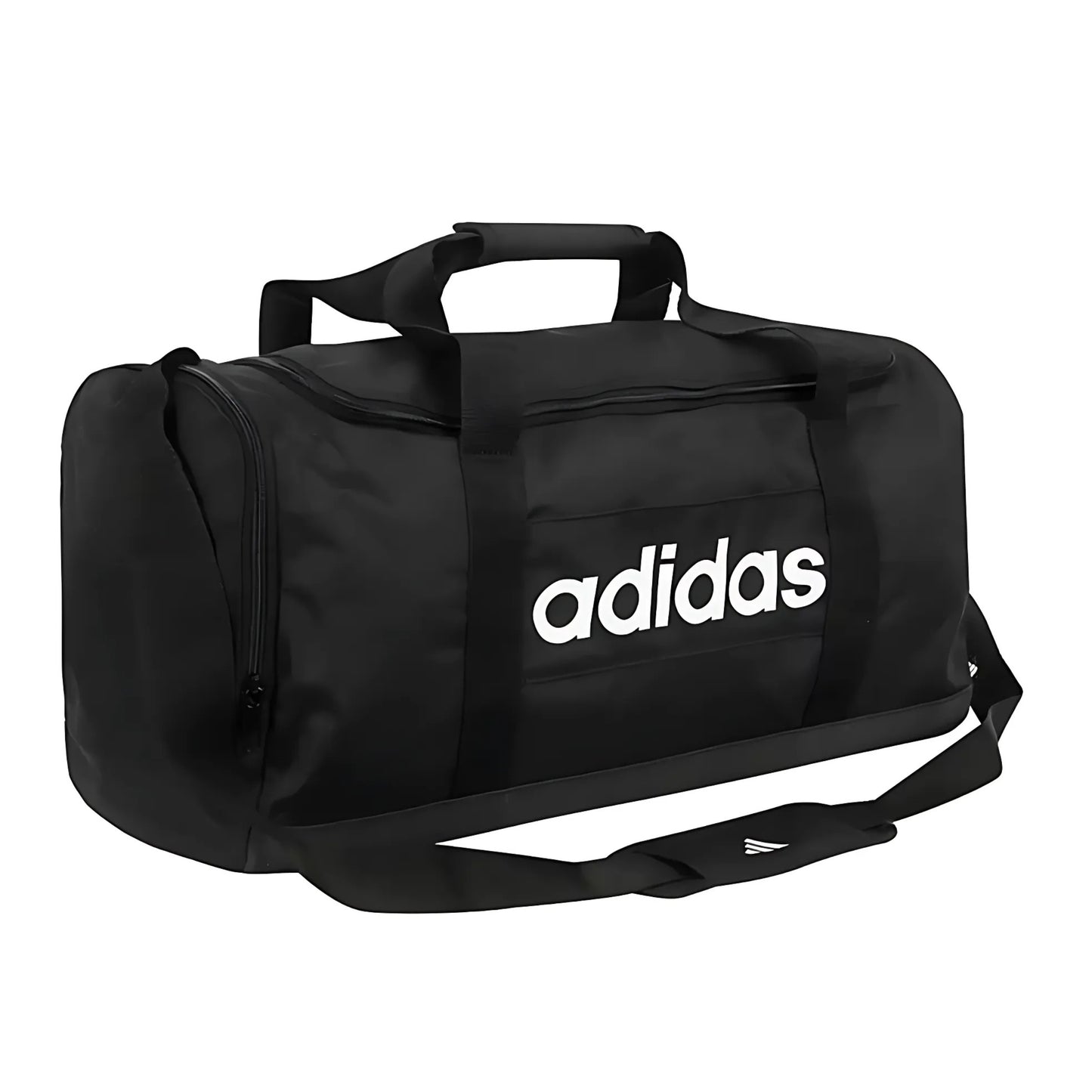 ADIDAS BAG DUFFEL LINEAR MEDIUM BLACK/WHITE