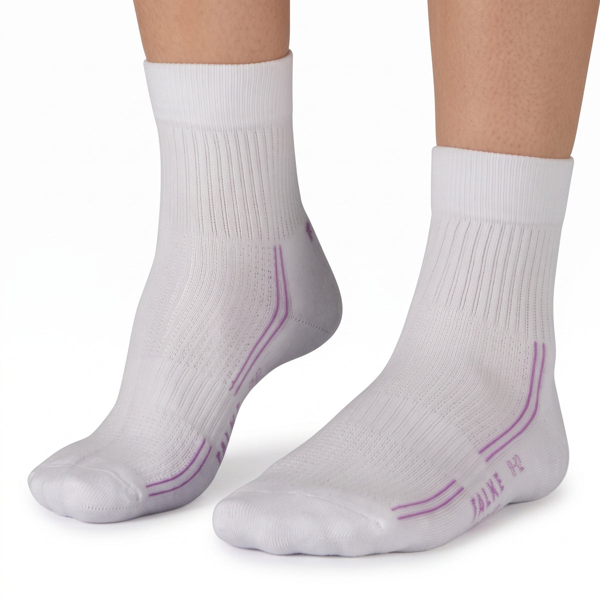 FALKE SOCK NETBALL CUSHION WHITE/LILAC (SS24)