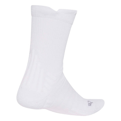 White adidas crew sock on a white background