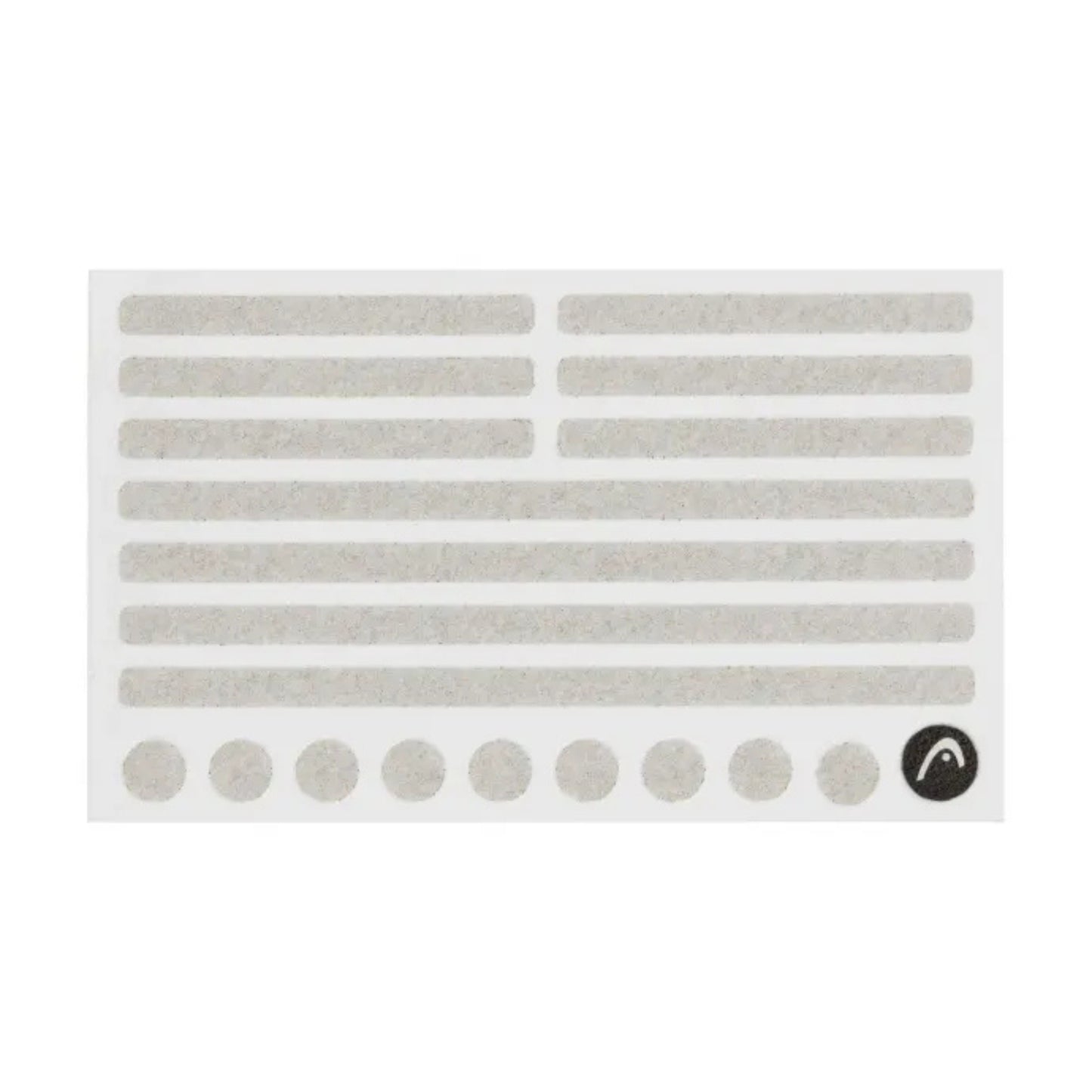 Set of gray adhesive strips on a white background