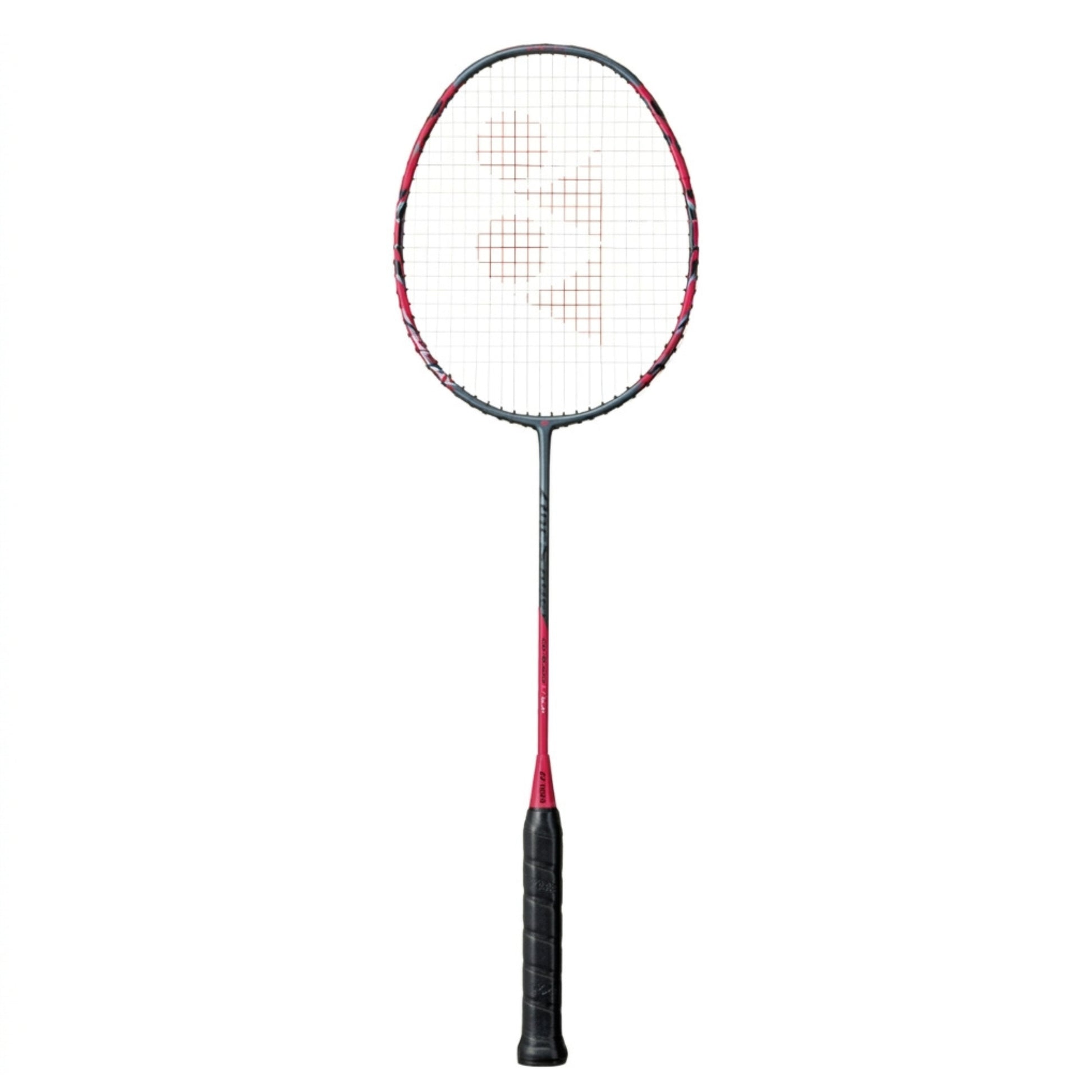 Grey and red Yonex Arcsaber 11 Play badminton racket on a white background
