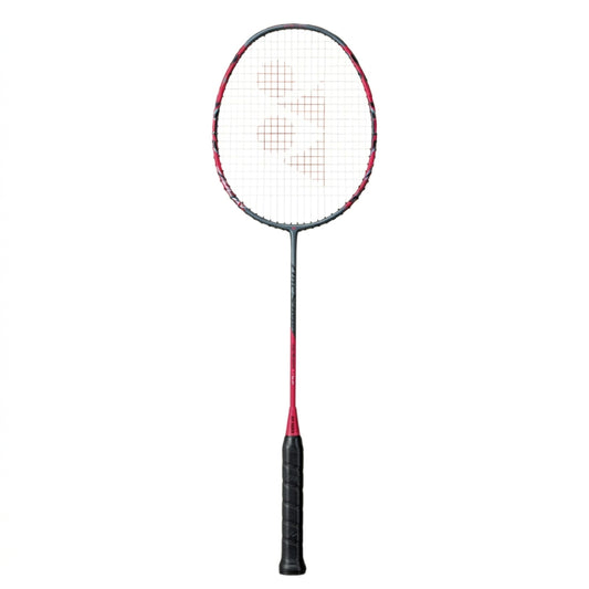 Grey and red Yonex Arcsaber 11 Play badminton racket on a white background