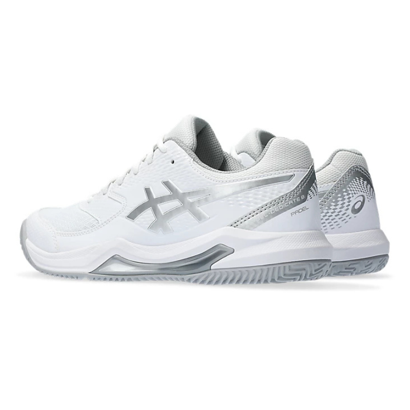 ASICS SHOE G-DEDICATE 8 PADEL WN WHITE/PURE SILVER (SS25)