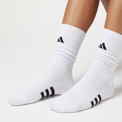 ADIDAS SOCK PERFORMANCE CREW LIGHT WHITE (3) (AW24)