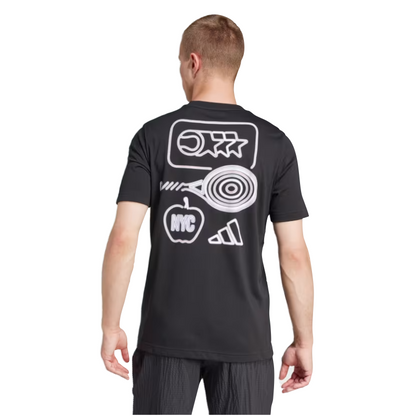 ADIDAS SHIRT TEE NYC CITY MN BLACK (AW24)