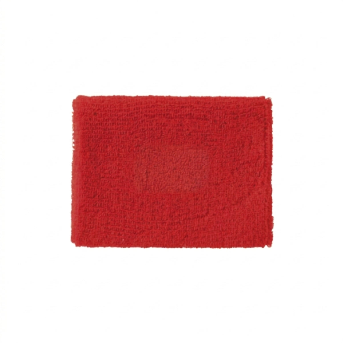 Red wristband on a white background