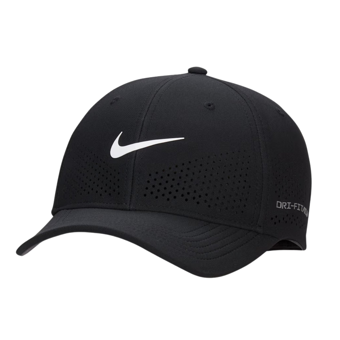 Black Nike cap with white logo
