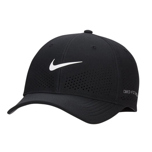 Black Nike cap with white logo