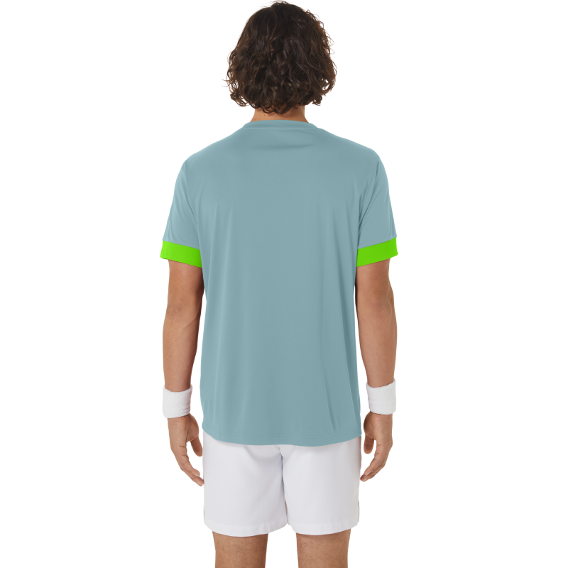 ASICS SHIRT TEE COURT SS MN TEAL TINT/ELECTRIC LIME (SS24)