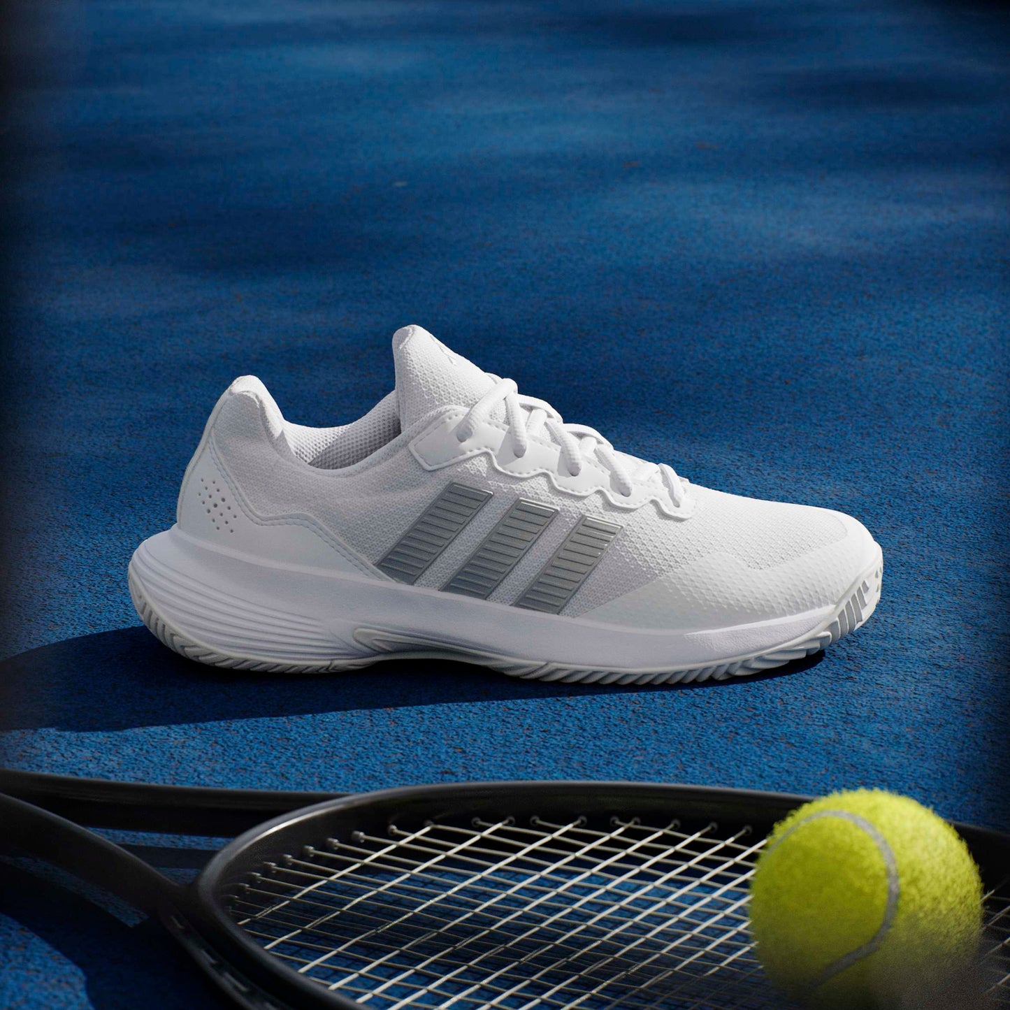 ADIDAS SHOE GAME COURT 2 WN WHITE/SILVER (SS26)